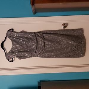 Nine west grey and sequin dress